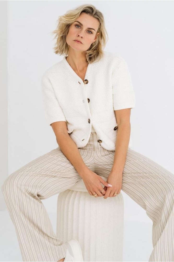 NEMMA BROEK SU25 NMMA 314 SAND GOLD STRIPE